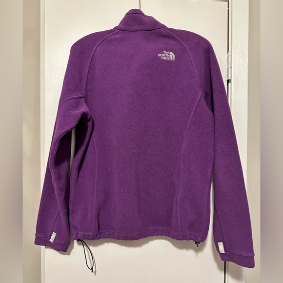 North Face purple full zip fleece jacket size L - Picture 4 of 10